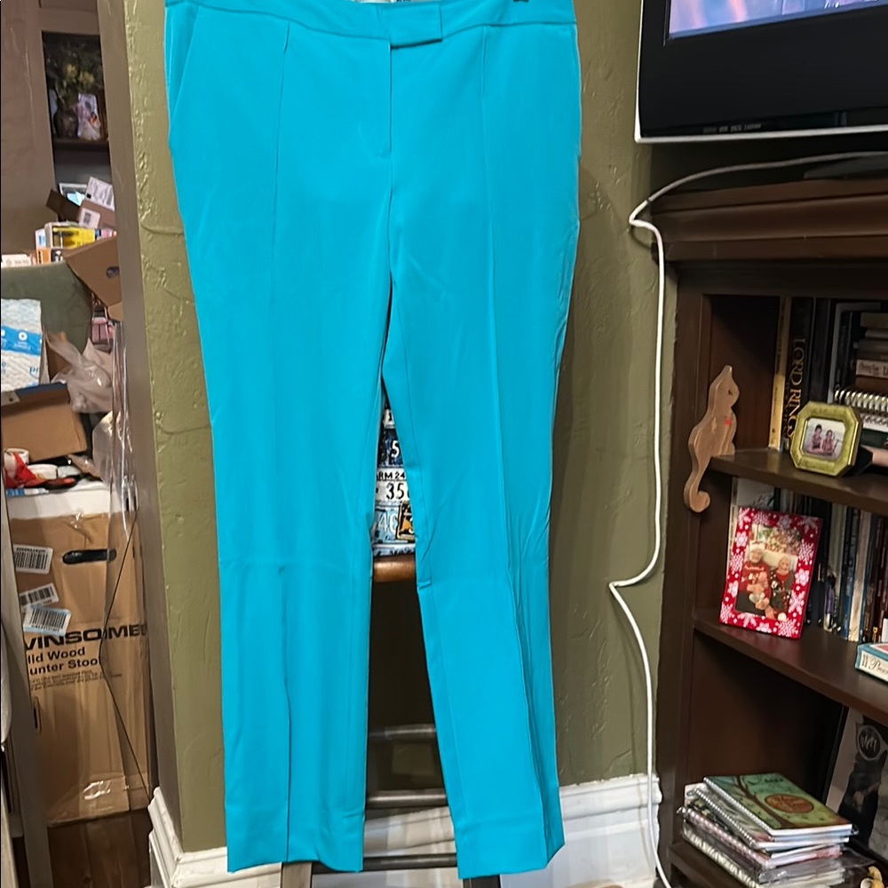Worthington Blue Cropped Ankle Pants
